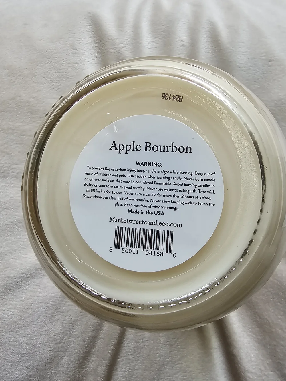 Apple Bourbon Soy Candle - Cream Jar